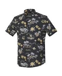 Reyn Spooner Men's Black Pittsburgh Steelers Throwback Kekai Performance Button-Down Shirt