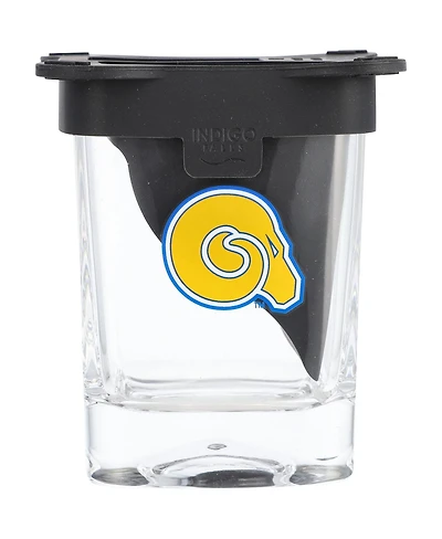 Indigo Falls Albany State Golden Rams 10oz. Ice Wedge Glass