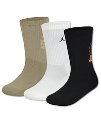 Jordan Kids' 9-11 Crew Socks, 3-Pack