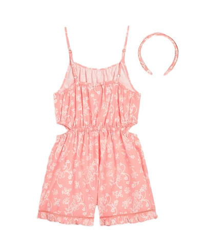 Scotch & Soda Toddler Girls' 2T-4T Sleeveless Romper with Headband
