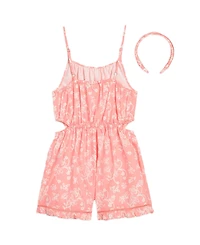Scotch & Soda Toddler Girls' 2T-4T Sleeveless Romper with Headband