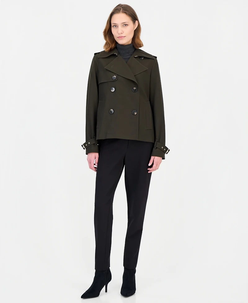 Michael Kors Women's Drapey Short Trench Coat