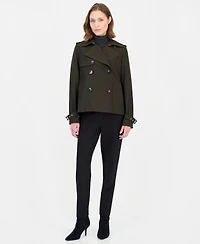 Michael Kors Women's Drapey Short Trench Coat
