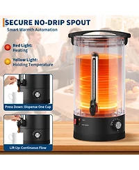 gaomon 12L Double Wall Commerical Coffee Urn, Hot Coffee Dispenser, Black for Wedding, Buffet, Catering, Events, Outdoor Bar