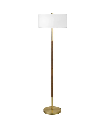 Hudson & Canal Simone 61" Metal 2-Light Floor Lamp