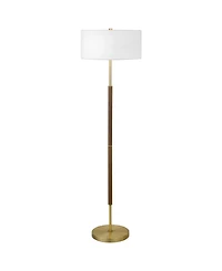 Hudson & Canal Simone 61" Metal 2-Light Floor Lamp