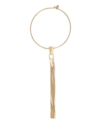 Robert Lee Morris Soho Gold Fringe Wire Collar Necklace