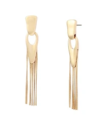 Robert Lee Morris Soho Gold Fringe Linear Earrings