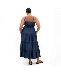 City Chic Women's Aiza Tier Maxi Dress