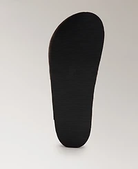 Mango Women's Leather Clog Shoes