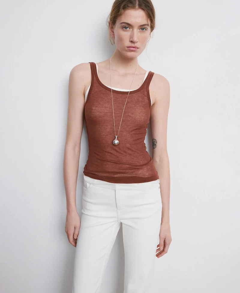 Mango Women's Sienna Flared Cropped Jeans