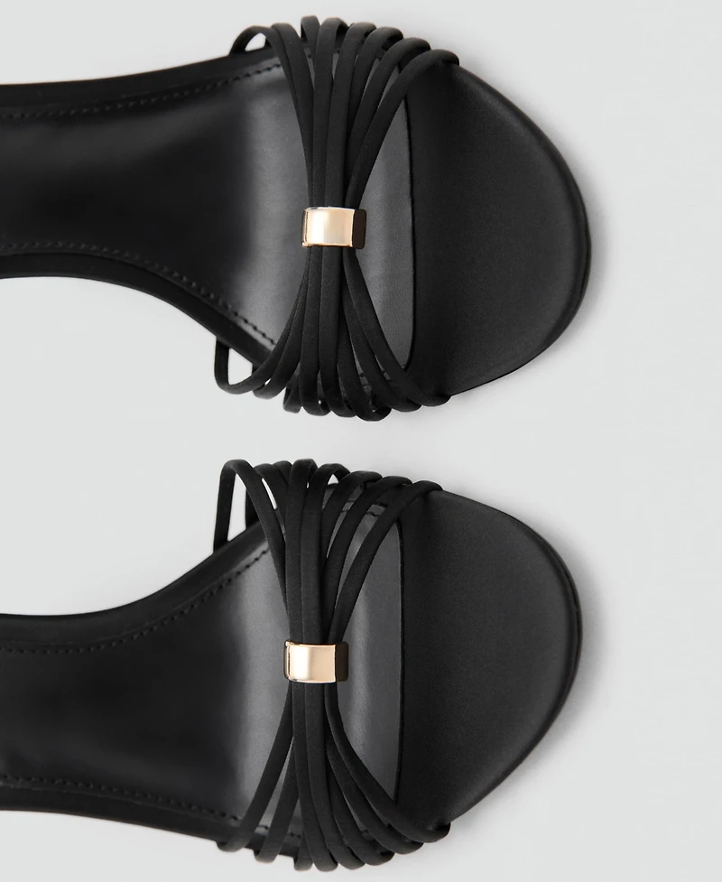 Mango Women's Straps Heeled Sandals