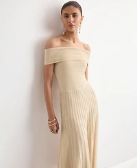 Mango Women's Strapless Flared Dress