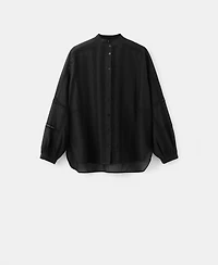 Mango Women's Lace Accents Embroidered Blouse