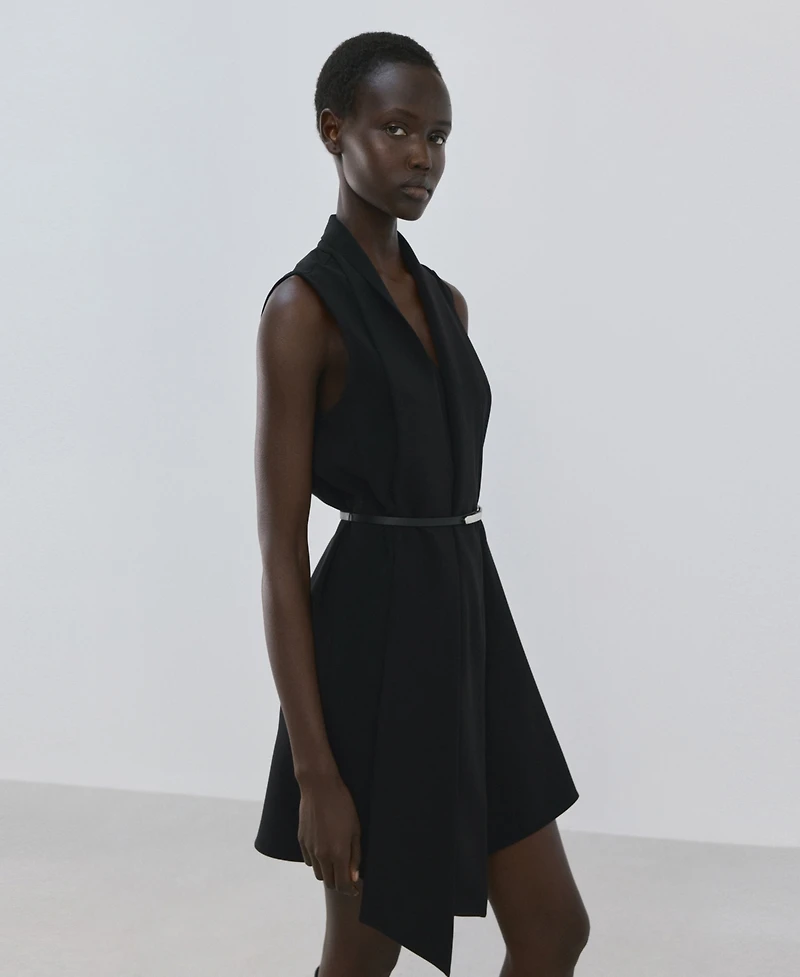 Mango Women's Foulard And Belt Dress