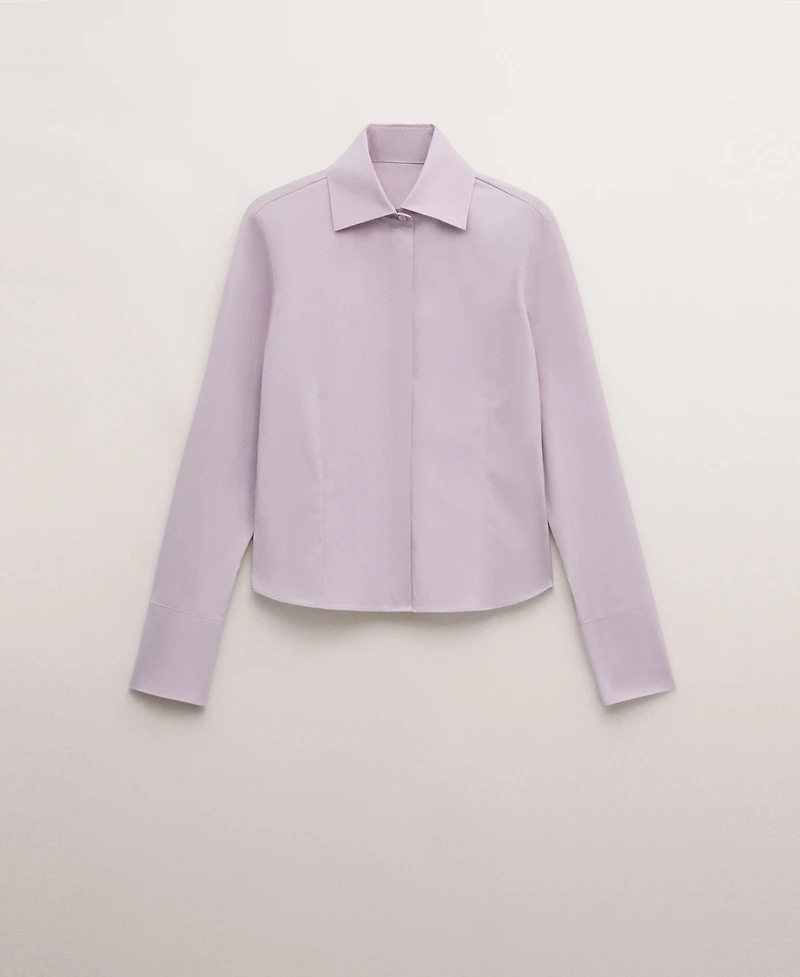 Mango Women's Fitted Cotton Shirt