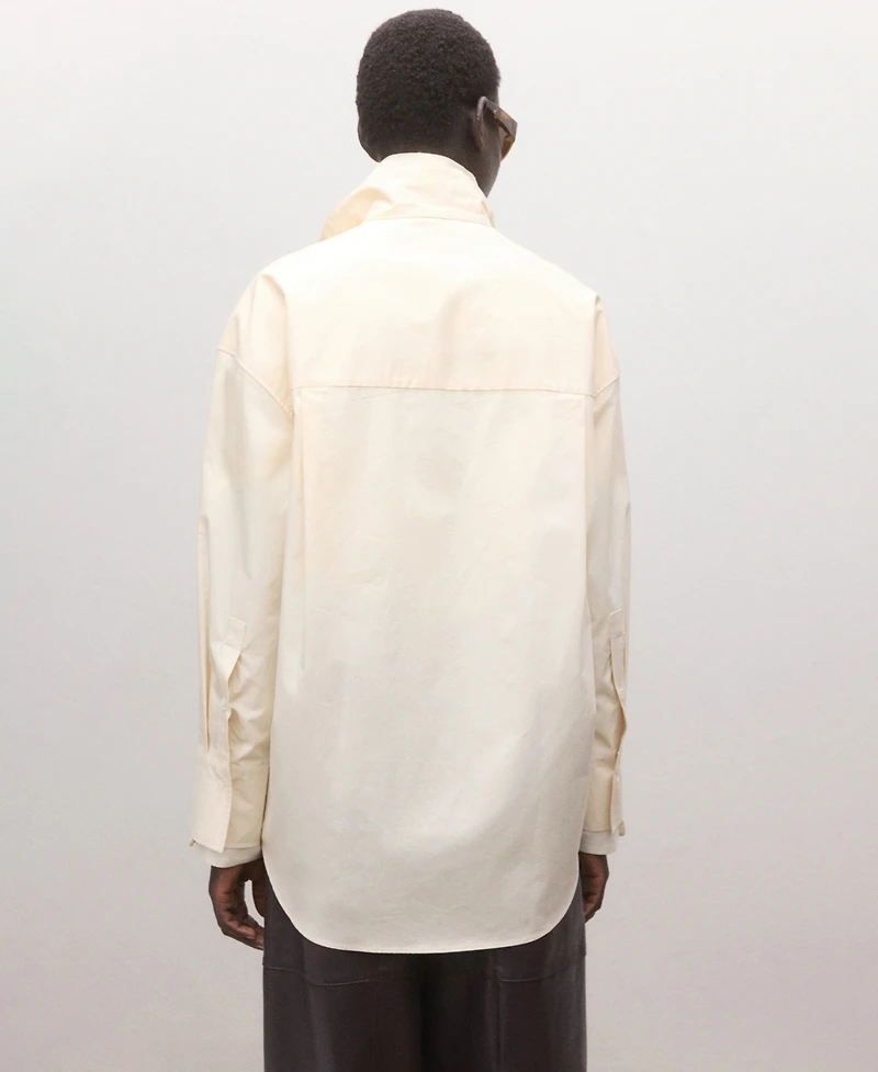 Mango Women's Combined Collar Shirt
