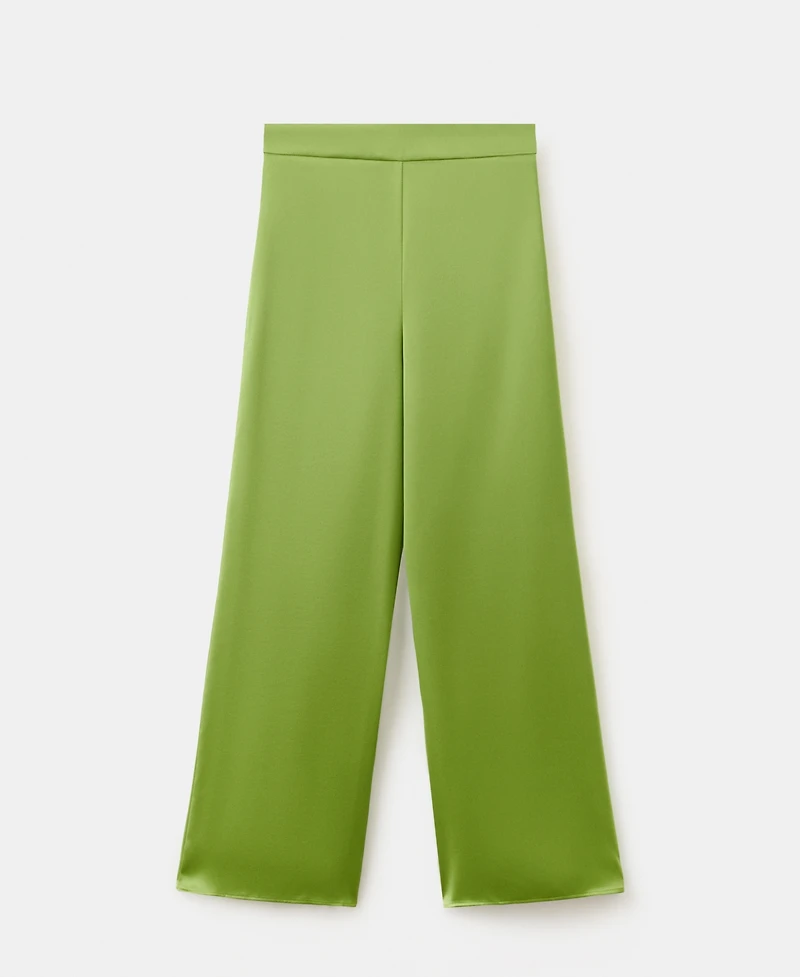 Mango Women's Satin Straight-Fit Pants