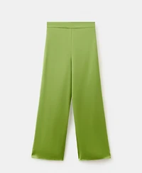 Mango Women's Satin Straight-Fit Pants