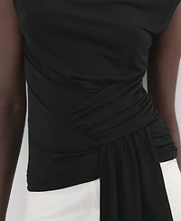 Mango Women's Ruched Detail Top