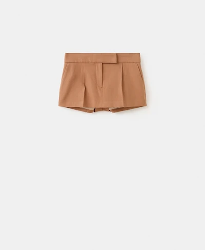 Mango Women's Pleats Mini-Skirt