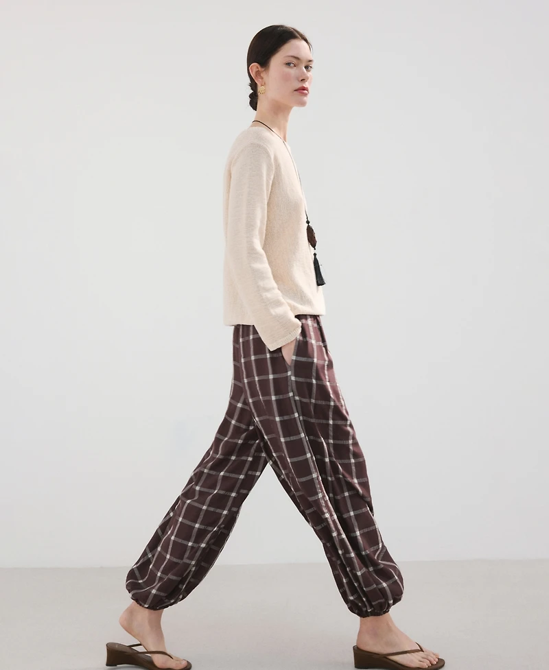 Mango Women's Mid-Rise Balloon Pants
