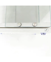 Streamdale Furniture 3-Tier Rotatable Display Cabinet with Remote Led Light