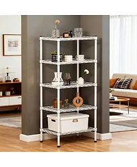 Streamdale Furniture 5-Tier Adjustable Heavy-Duty Metal Wire Shelving Unit