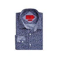 Elie Balleh Men's Slim Fit Floral Printed Button-Down Shirt