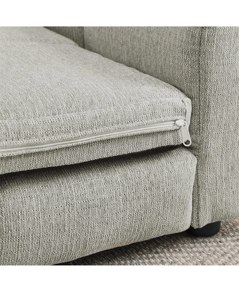 Clihome Large Dog Sofa Comfortable Pet Couch with High Back and Armrests for Big Oversized Dogs