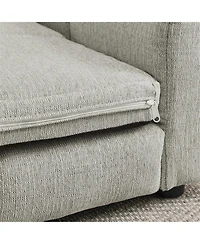 Clihome Large Dog Sofa Comfortable Pet Couch with High Back and Armrests for Big Oversized Dogs