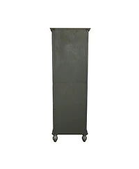 Streamdale Furniture Farmhouse Tall Narrow Storage Cabinet with 2 Drawers and 2 Doors