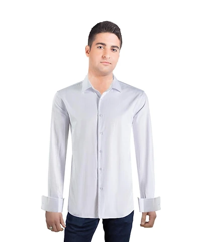 Elie Balleh Men's Slim Fit French Cuff Button-Down Shirt