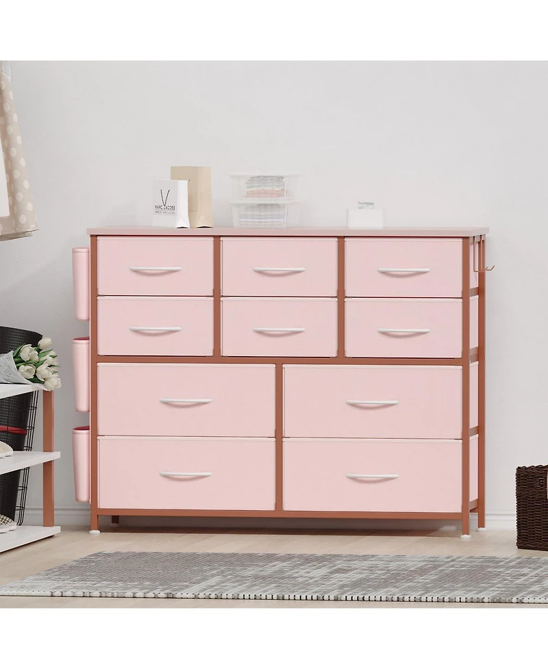 Garvee 10 Drawer Dresser, Dresser for Bedroom with 10 Large Fabric Storage Drawers