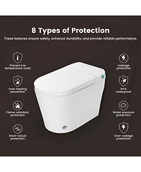 Casainc Tankless Smart Bathroom Fixture with Powerful Flush and Multi-Function Cleaning Modes