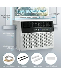 Ecooso 12000 Btu(Ashrae) Window Air Conditioner with Handy Remote