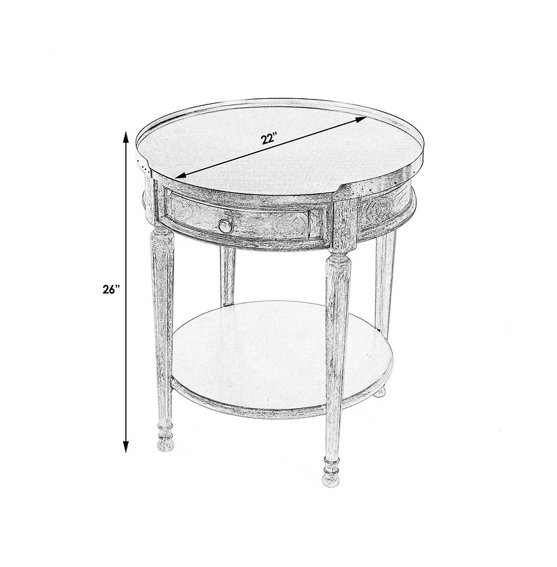 Butler Specialty Sampson Side Table with Storage