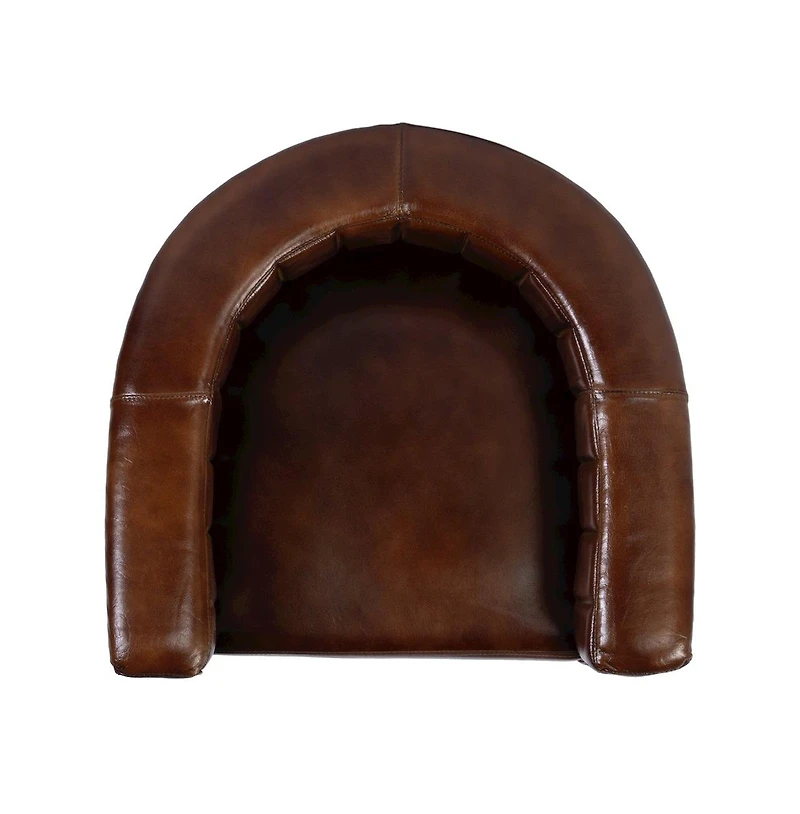 Butler Specialty Rockford 29 in. Seat Height Leather Barrel Bar Stool