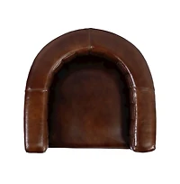 Butler Specialty Rockford 29 in. Seat Height Leather Barrel Bar Stool