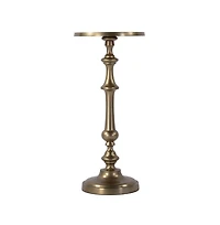 Butler Specialty Bartel 10.25 in. W Round Metal Pedestal Base End Table