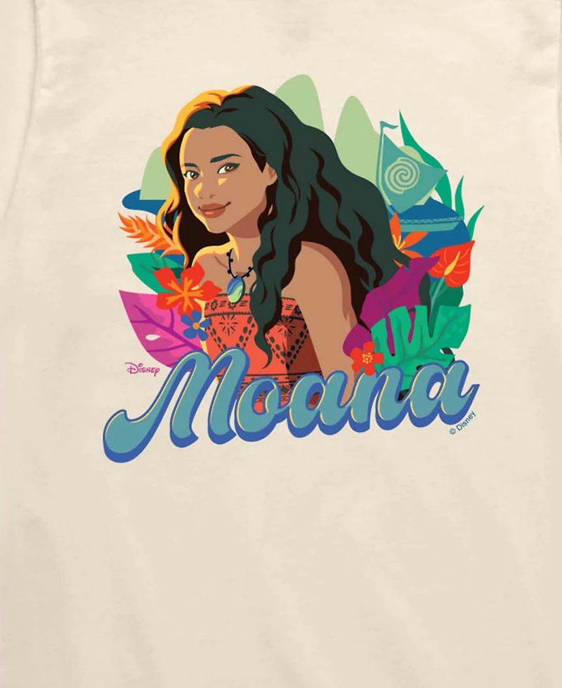 Moana Toddler Boys' 2T-5T Live Action Florals Short-Sleeve T-Shirt