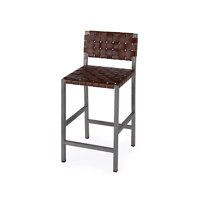 Butler Specialty Bromley Iron and Leather Counter Stool