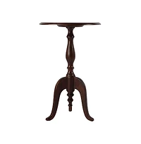 Butler Specialty Tia 18 in. W Round Wood Pedestal Side Table