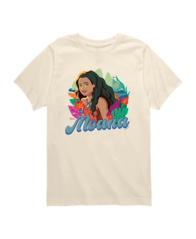 Moana Toddler Boys' 2T-5T Live Action Florals Short-Sleeve T-Shirt