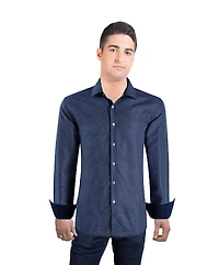 Elie Balleh Men's Slim Fit Honeycomb Shirt