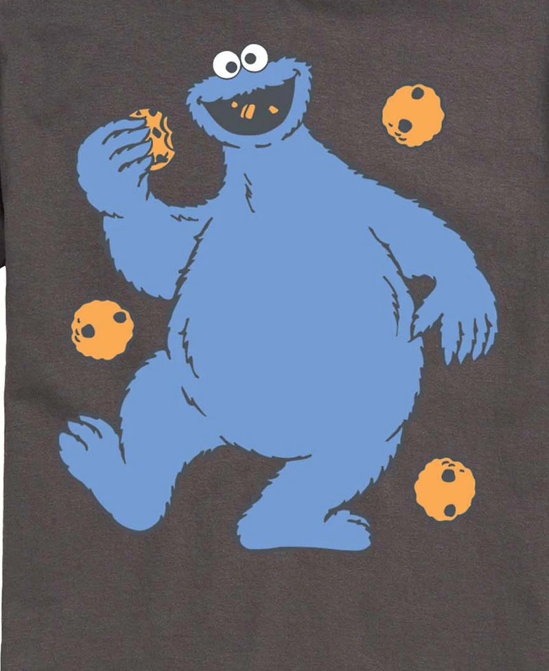 Airwaves Men's Sesame Street Cookie Monster Short-Sleeve Graphic T-Shirt