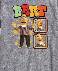 Airwaves Men's Sesame Street Bert Photos Short-Sleeve Graphic T-Shirt