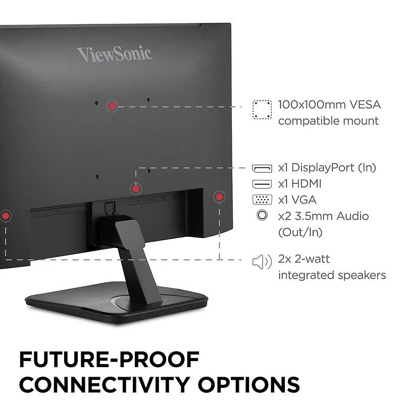 ViewSonic VA2456A-mhd 24" 16:9 Full Hd 120Hz Ips Led Monitor
