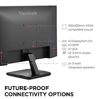 ViewSonic VA2456A-mhd 24" 16:9 Full Hd 120Hz Ips Led Monitor
