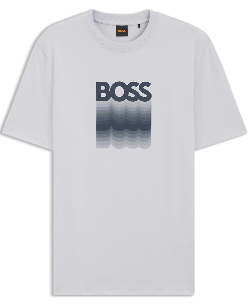 Boss by Hugo Boss Men's Logo Print Cotton-Jersey T-Shirt